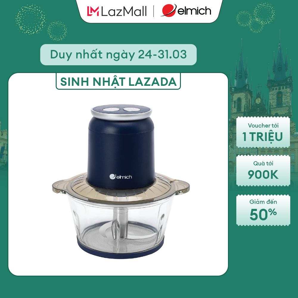 (MEGA 6.6)Máy xay thịt Elmich MCE8584 dung tích 2L