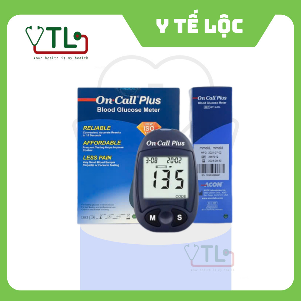 Máy đo đường huyết Acon On-Call Plus Blood Glucose Meter kèm 25 que