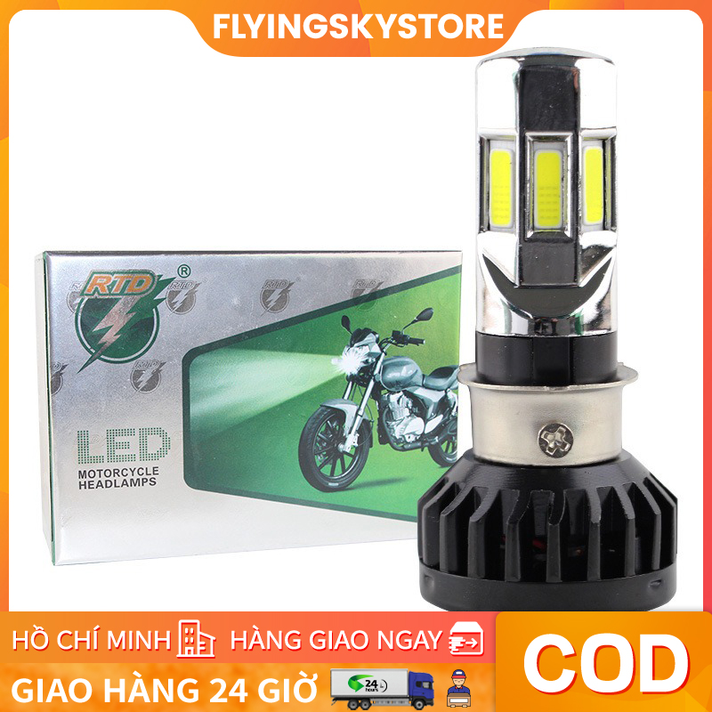 Đèn pha led 6 tim hàng loại 1 35w RTDM02E Lắp Ô Tô Xe Máy 2024