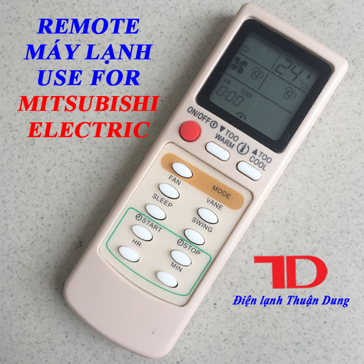 Remote điều khiển dùng cho máy lạnh mitsubishi electric - điện lạnh thuận dung