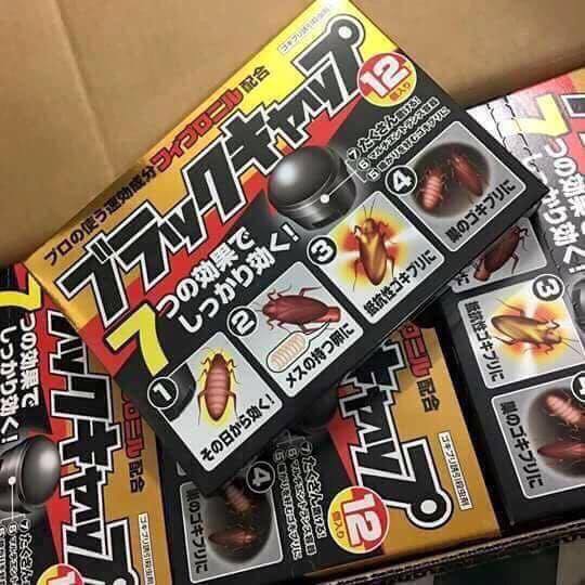 Bộ 2 Hộp viên diệt gián Nhật Bản 12 viên x 2(Đen)