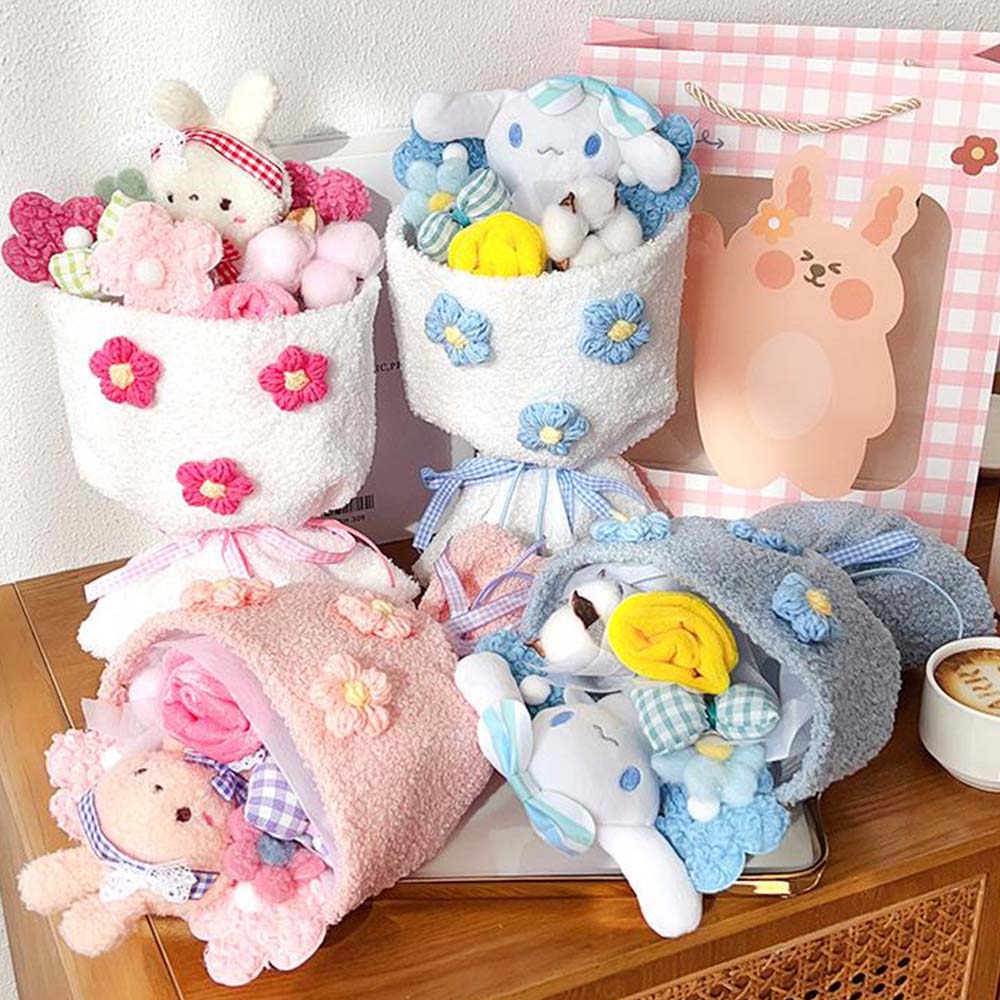 Doll bouquet cute plush doll bouquet for girlfriend birthday gift