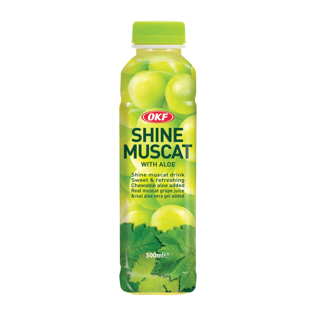 Nước ép nho xanh thạch nha đam hàn quốc okf 500ml