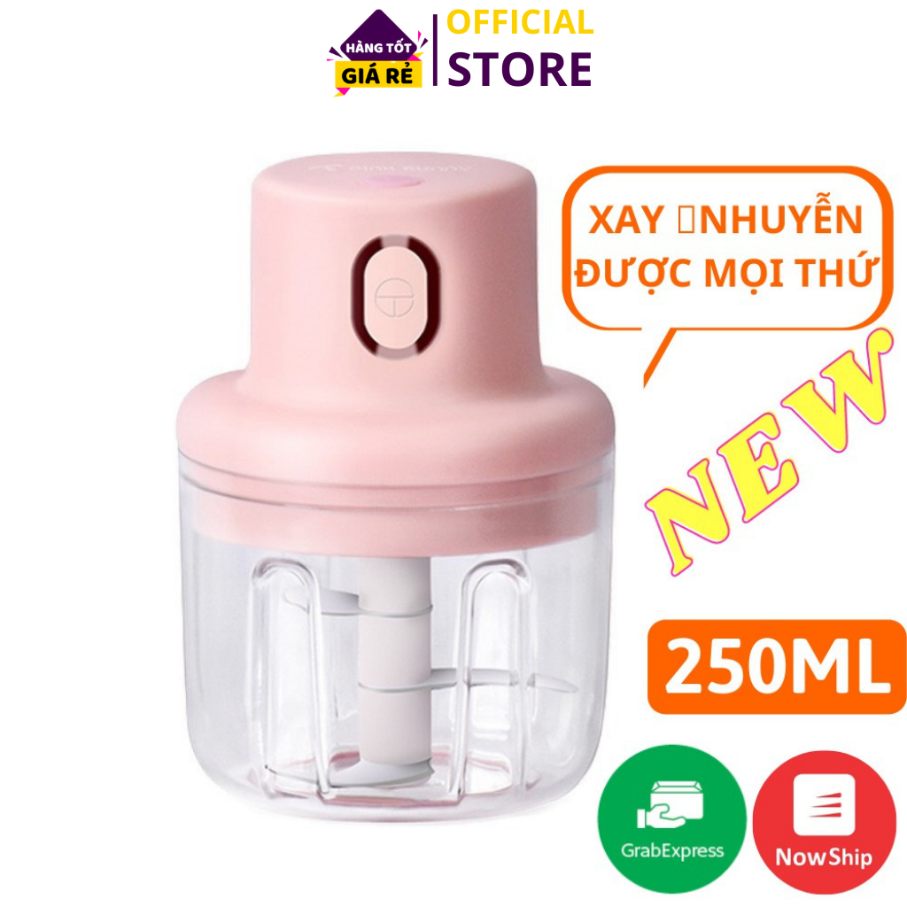 Máy Xay Tỏi Ớt Mini sạc Pin Đa Năng, CHỌN MẪU - HOẶC DÙNG TAY KÉO máy xay gia vị tỏi ớt tiện lợi hơn máy xay tỏi ớt kéo dây, Máy xay thịt cá ,rau củ quả các loại, máy xay hoa quả, xay thức ăn cho bé