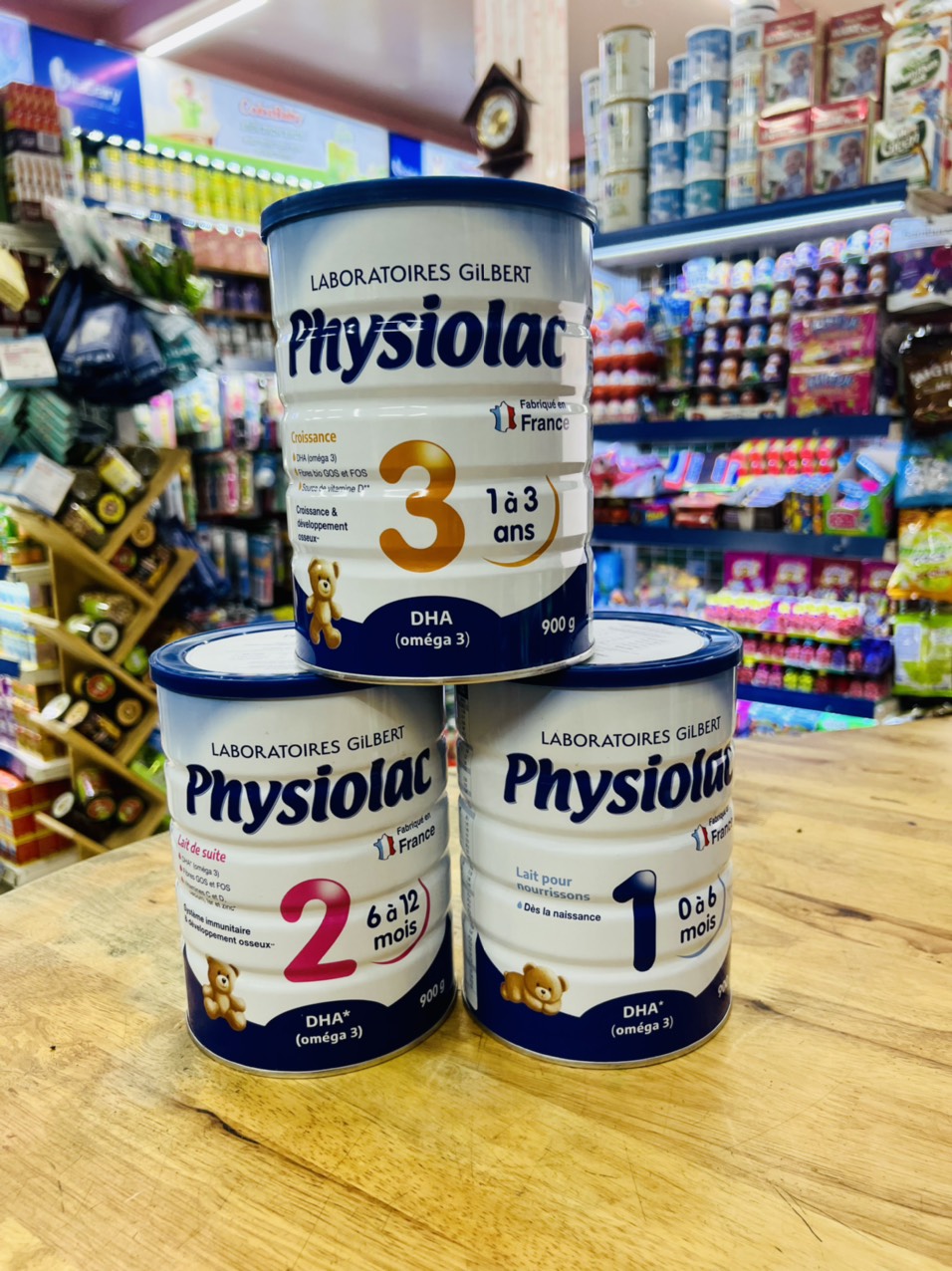 Sữa bột physiolac số 1, 2, 3 900g