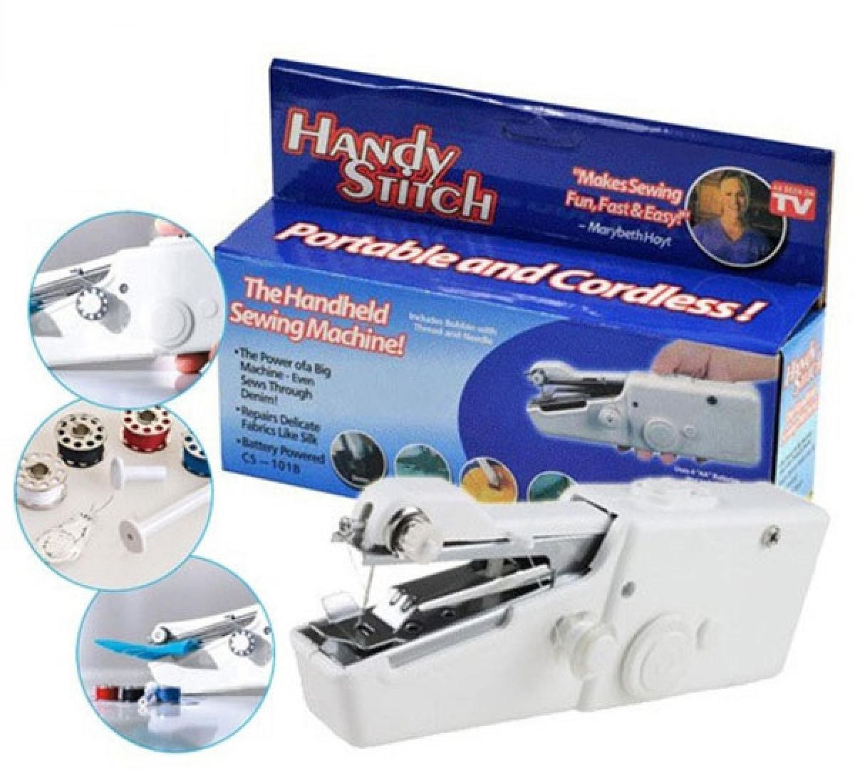 Máy may mini dùng pin - Máy may cầm tay, Máy khâu mini cầm tay, máy may gia đình tiện lợi