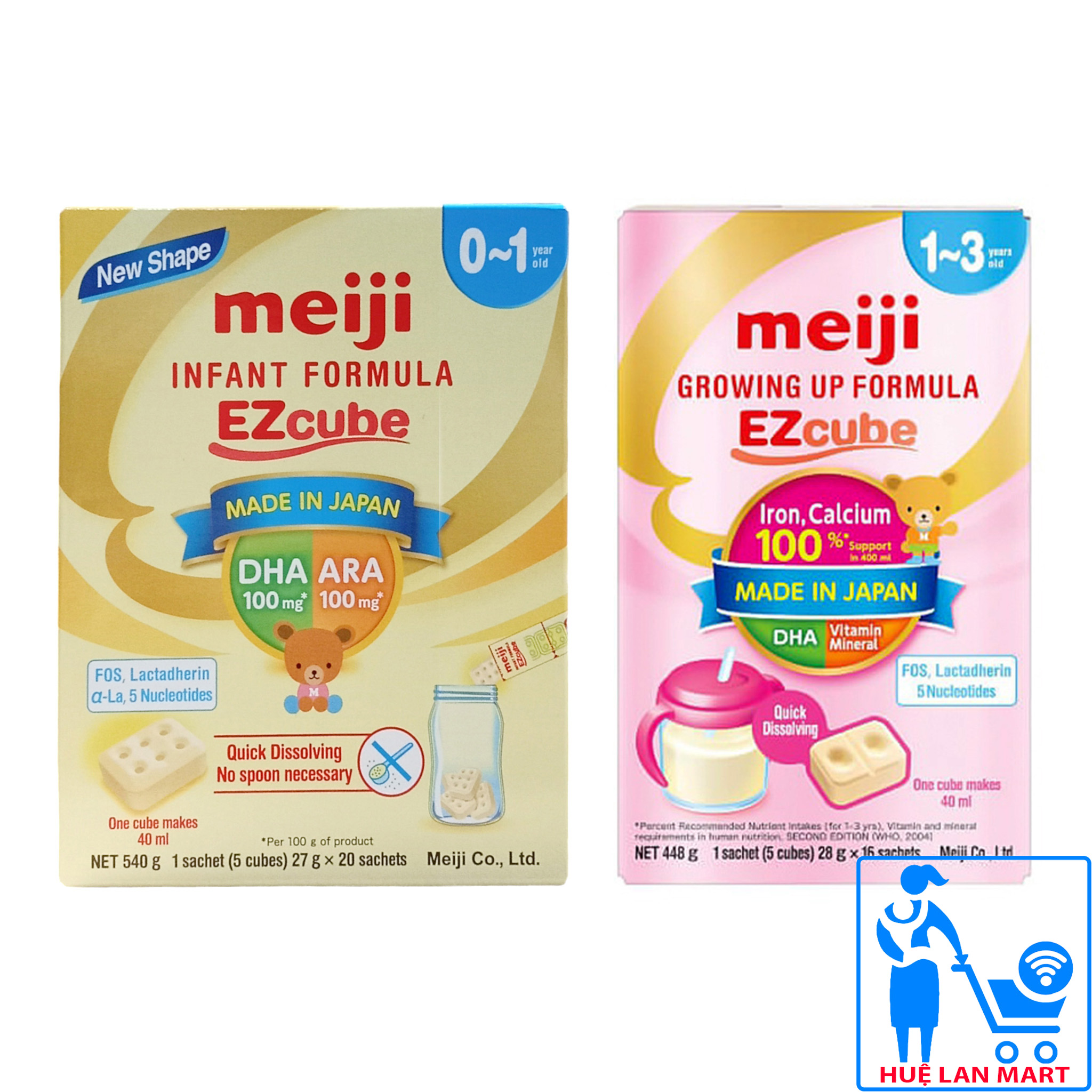 SỮA MEIJI THANH INFANT FORMULA 540G/ GROWING UP FORMULA 448G (Cho trẻ 0~1/1-3 tuổi)