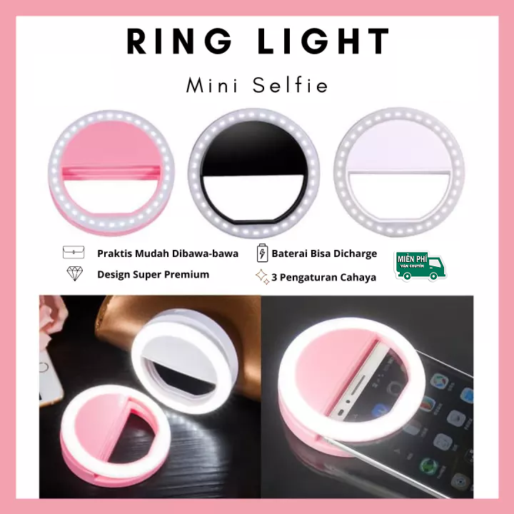 Đèn LED Selfie kẹp điện thoại tạo hiệu ứng ánh sáng chụp ảnh siêu đẹp - Đèn selfile trợ sáng, đèn led trợ sáng chụp hình tự sướng, livestream cực nét, cực đẹp - thegioisilevip