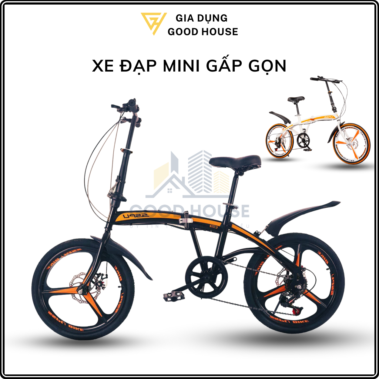 Xe đạp thể thao mini gấp gọn 20 inch Chất liệu thép cacbon Phanh kĩa kép dành cho mọi lứa tuổi. Bảo hành 2 năm lỗi 1 đổi 1 trong 7 ngày