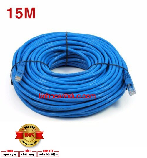 Cáp mạng 15m 2 đầu đúc sẵn chống nhiễu truyền tải tín hiệu cực chuẩn