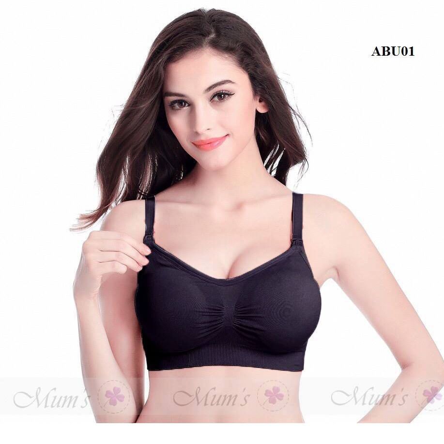 Áo lót bầu và cho con bú Mum's Shop chất cotton, nâng ngực chống xệ, có nút mở cho bé tu ti cực tiện