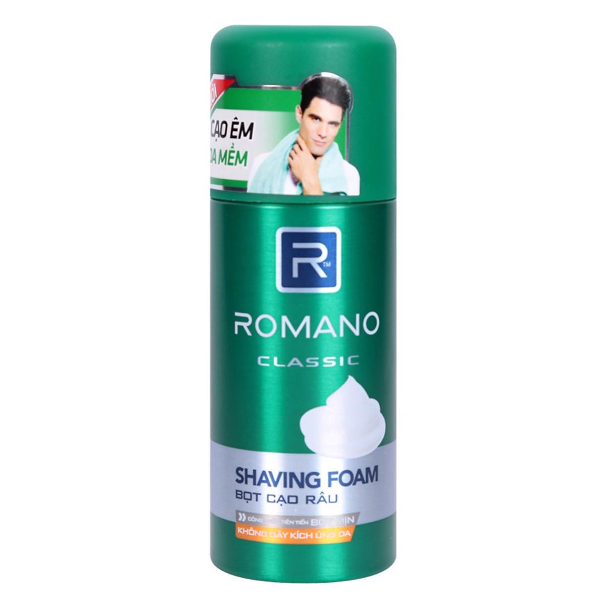 Bọt cạo râu Romano Classic 175ml - sản phẩm chính hãng