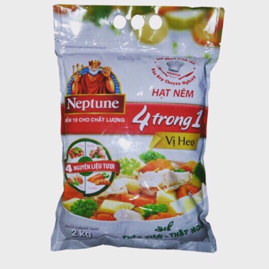 Hạt nêm Neptune 4 trong 1 vị heo túi 2kg