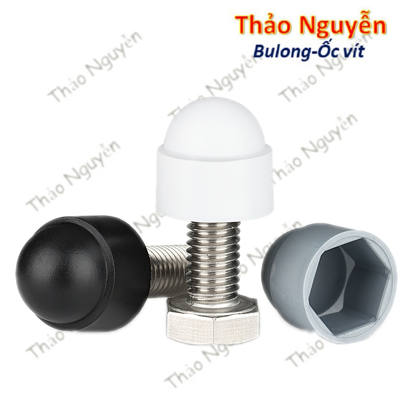 Nắp nhựa chụp đầu bảo vệ bulong đai ốc 10 cái