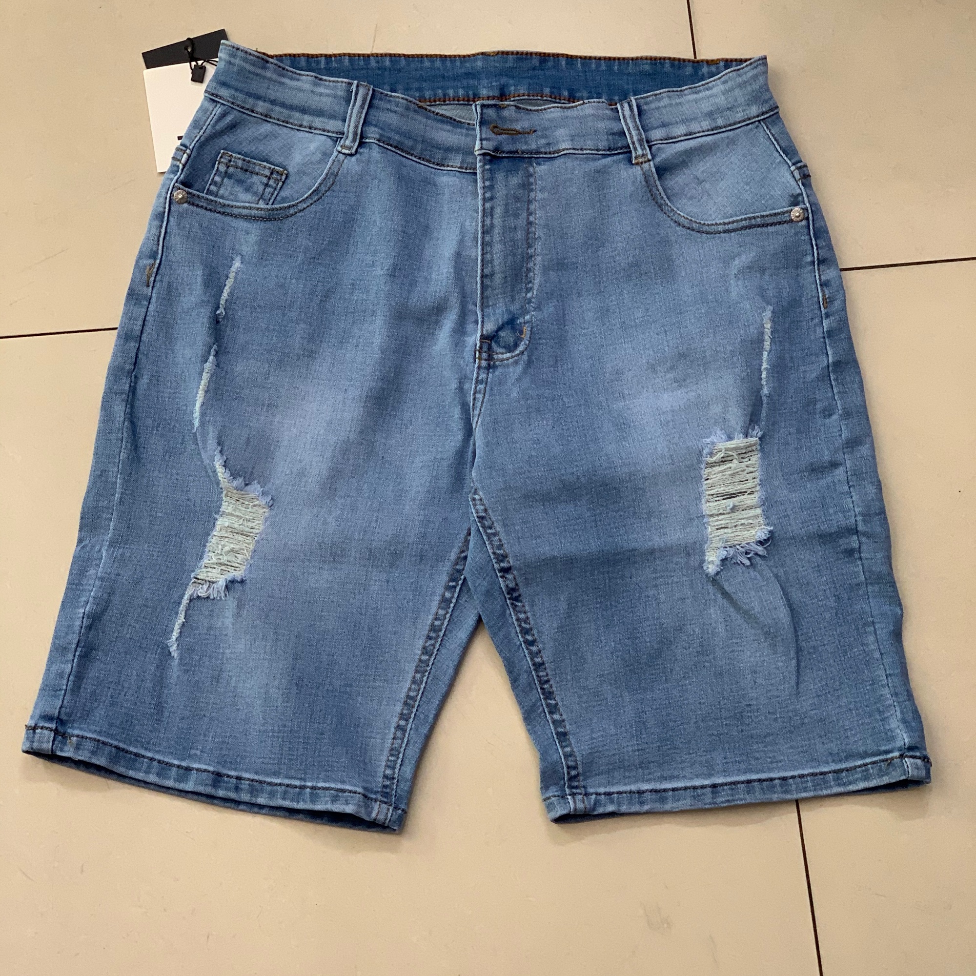 Quần jean ngố ( quần lửng ngang gối) bigsize 70-96kg vải co giãn 4 chiều