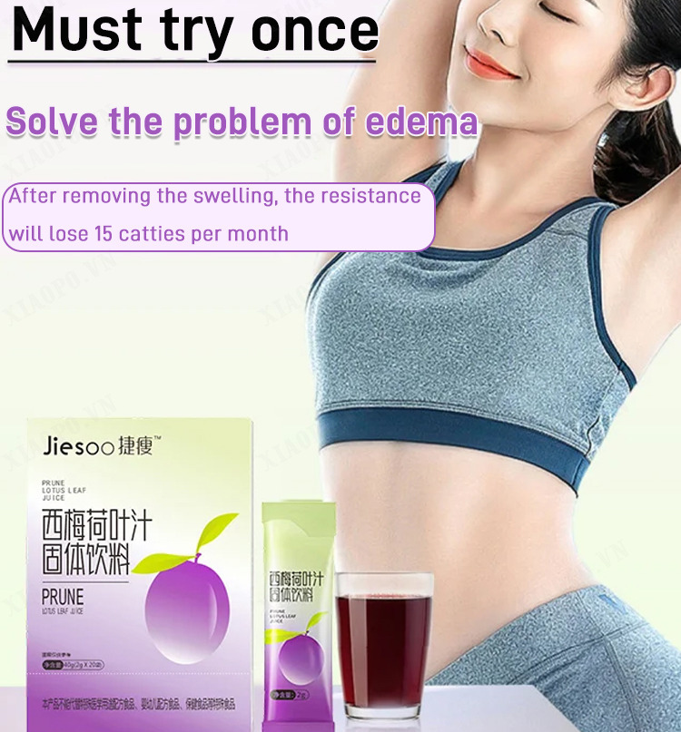 xiaopo Slimming in 7 days Prune lotus leaf juice Dietary Fiber Blueberry