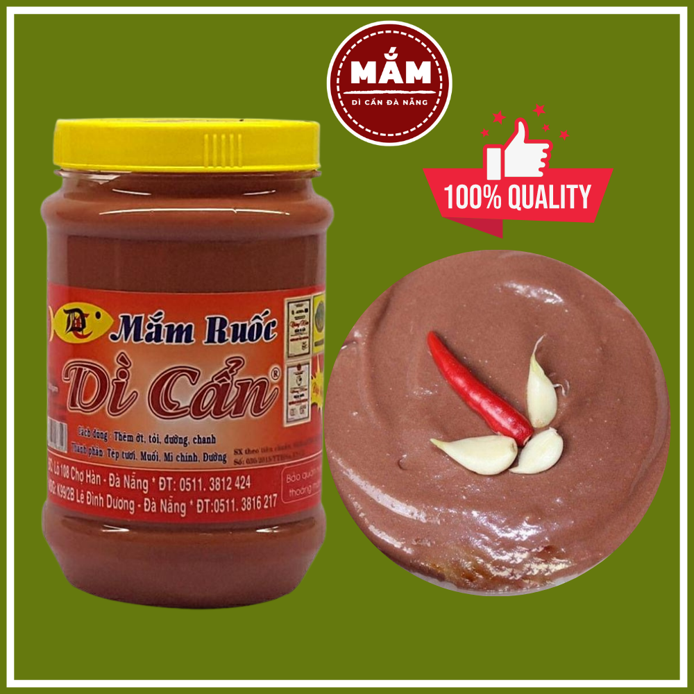 Mắm ruốc dì cẩn chợ hàn đà nẵng 500gr chính hiệu