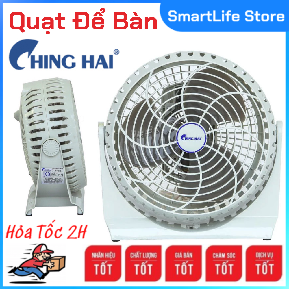 Quạt bàn chinghai hd606 quạt điện với động cơ động cơ vận hành êm ái ổn định - bảo hành 12 tháng