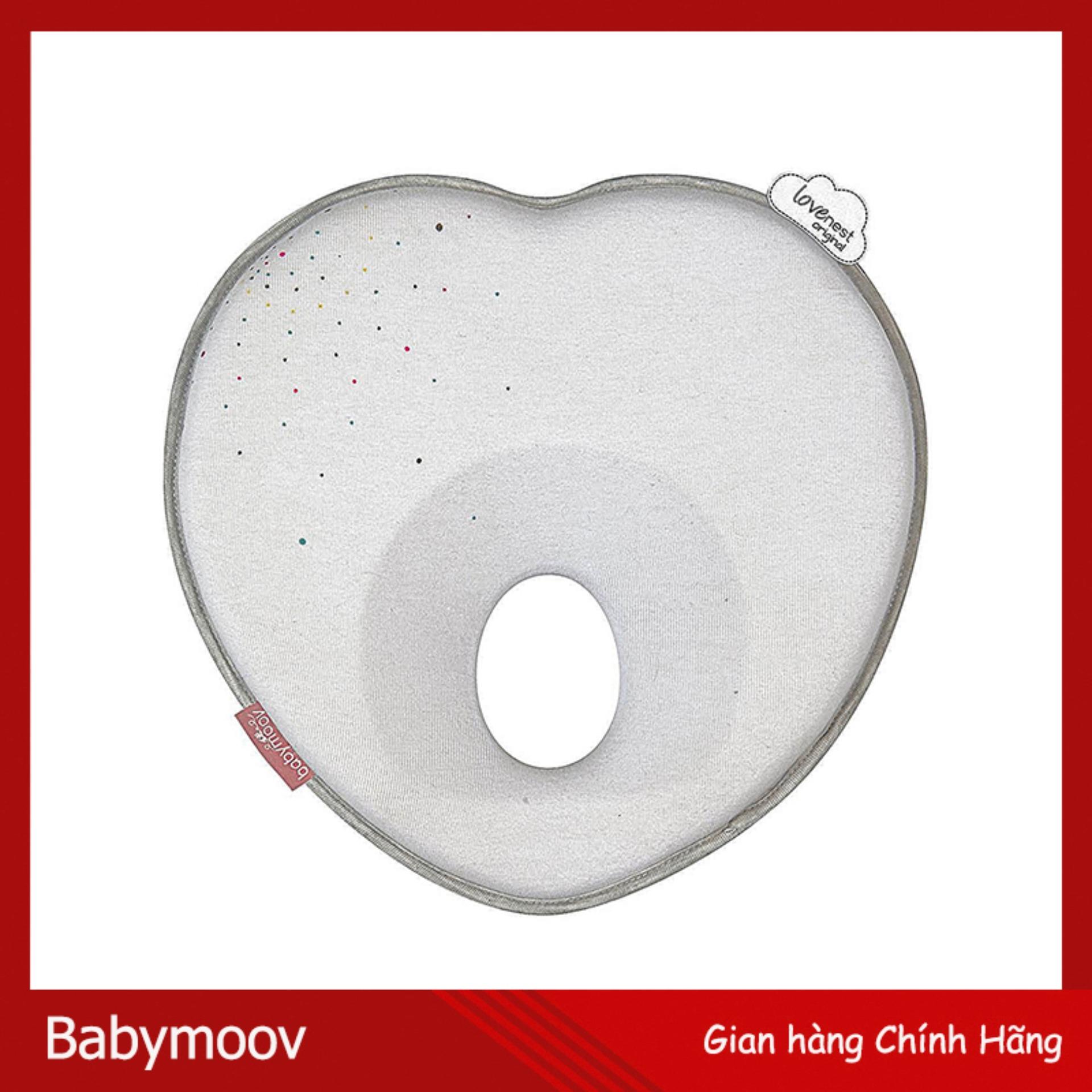 Gối lõm babymoov giảm lực lên hộp sọ tránh bẹt đầu trắng