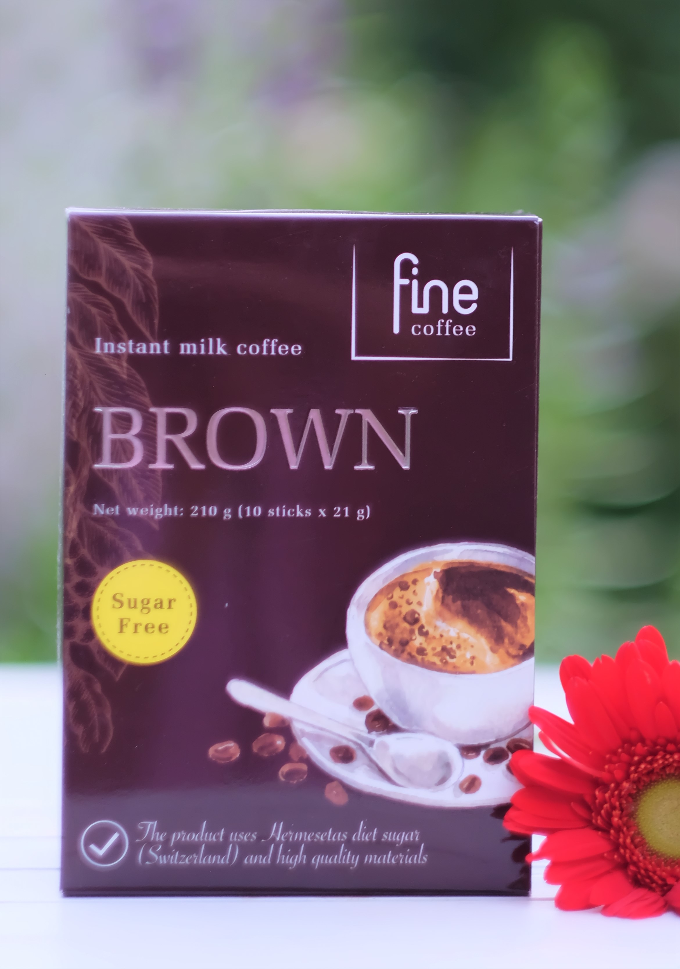 FINE COFFEE - NÂU - Cà phê sữa hòa tan đường ăn kiêng SUGAR FREE