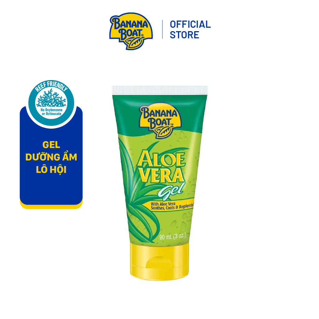 Gel dưỡng ẩm banana boat lô hội aloe vera gel - 90ml