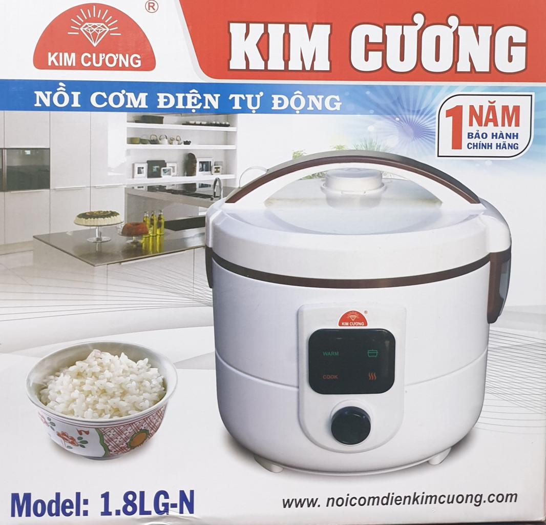 Nồi cơm điện Kim cương 1.8L nấu ăn nhanh hàng cao cấp Nồi cơm nấu ăn cực nhanh và ngon