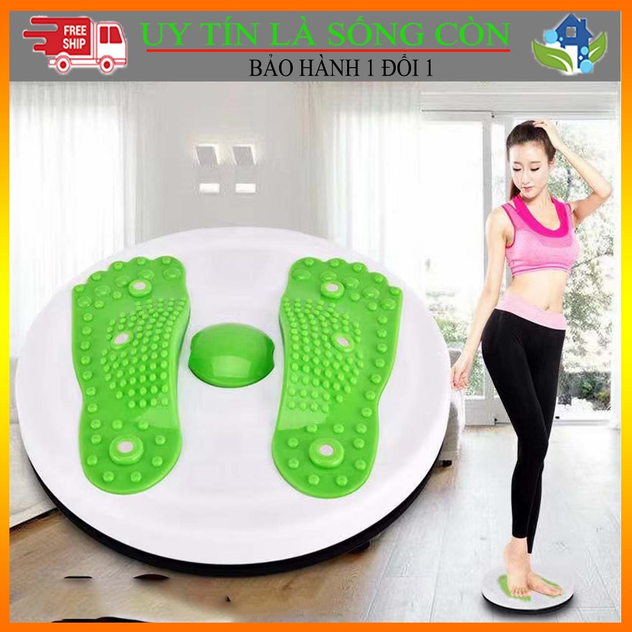 Đĩa Xoay Eo Tập Thể Dục 360 Độ Tập Cơ Bụng Matsa Bàn Chân Chịu Lực Đến