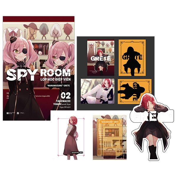 Fahasa - SPY ROOM - Lớp Học Điệp Viên - Tập 2: Manamusume Grete - Bản Quà Tặng: Bookmark + Bộ Postcard Metalize + Thẻ Nhân Vật
