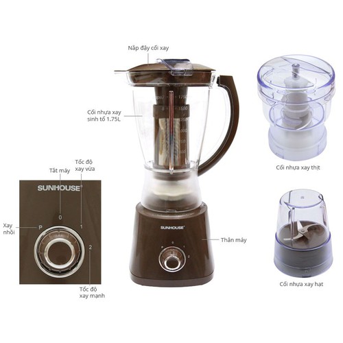Máy xay sinh tố đa chức năng sunhouse shd5338 .