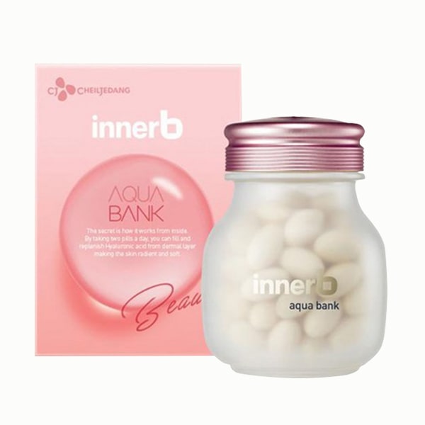 Viên Uống Cấp Nước Và Collagen Innerb Aqua Bank 56 viên màu hồng