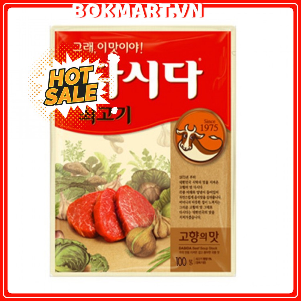 Hạt nêm vị bò dasida hàn quốc 100g