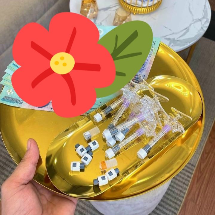 Khay Kim Loại Tròn Đựng đồ y tế phun xăm spa Decor Đĩa Đa Năng Thiết Kế Sang Trọng