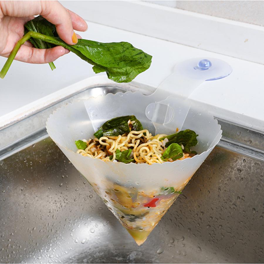 Phễu lọc rác thông minh bồn rửa chén chất liệu nhựa PP an toàn.Có thể vệ sinh dễ dàng và tái sử dụng nhiều lần