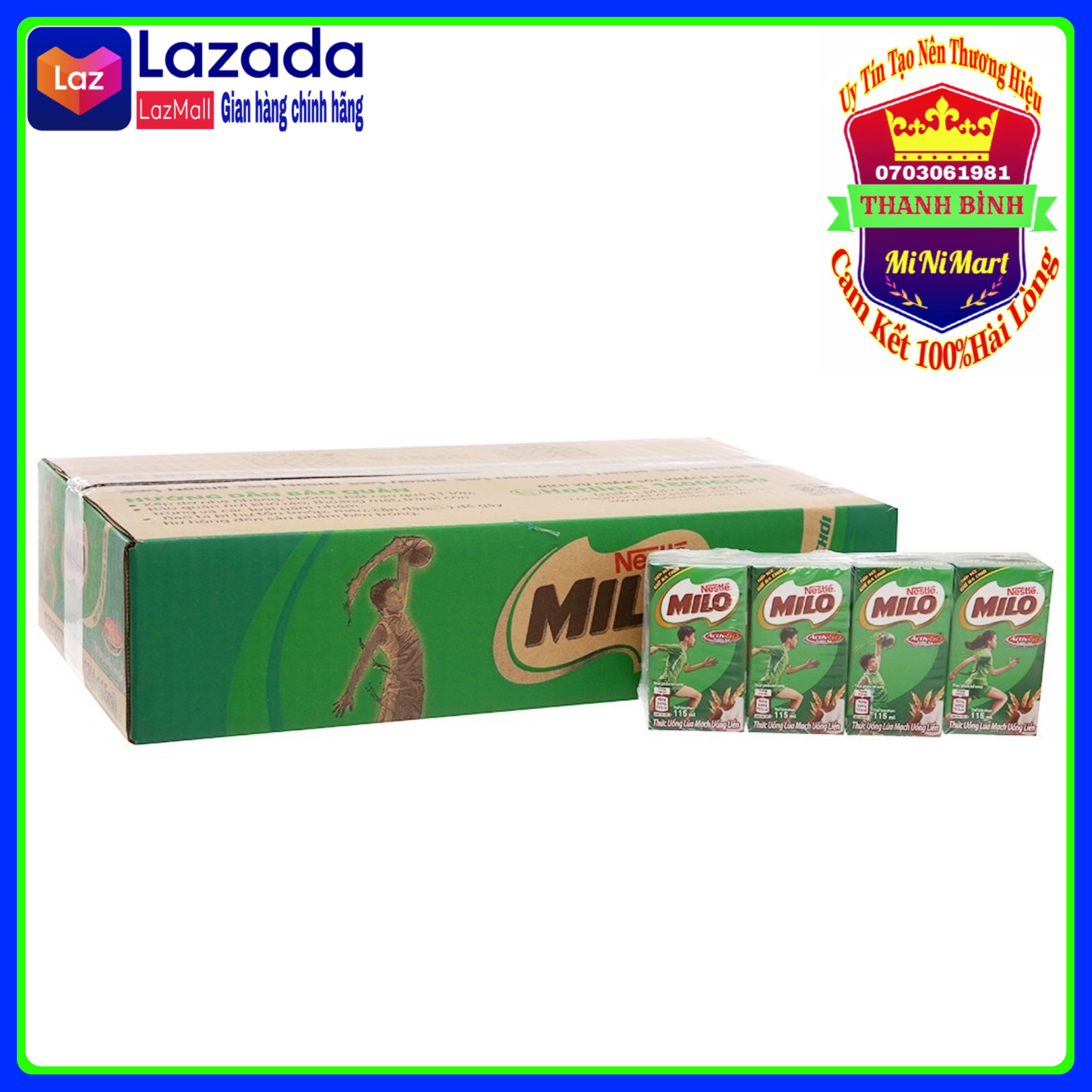 Thùng 48 hộp sữa nước Nestle Milo 115ml/ hộp