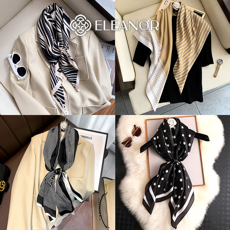 Khăn quàng cổ bandana 90 x 90cm Eleanor Accessories khăn turban phụ kiện thời trang 5000
