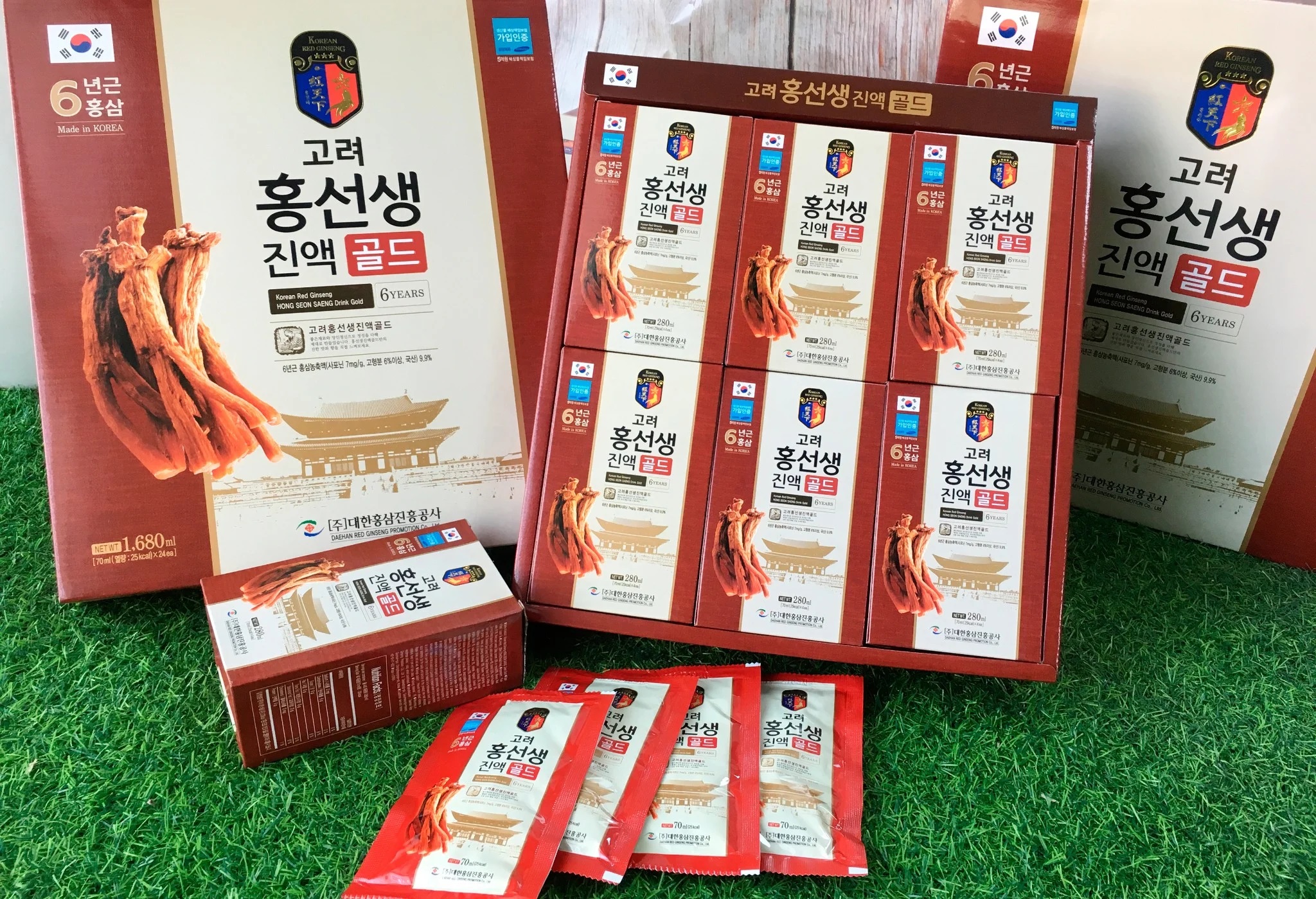 [HCM]Nước hồng sâm Hàn Quốc Daehan hộp 24 gói x 70ml