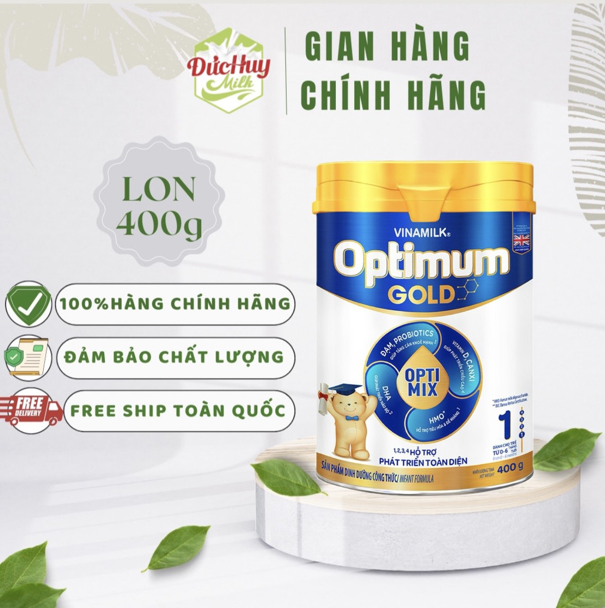 Sữa bột vinamilk optimum gold 1 opti mix 400g