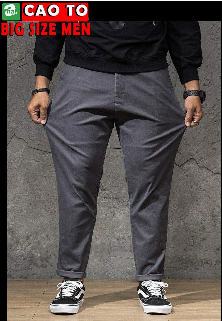 [HCM]Quần Kaki Màu Xám Lông Chuột Big Size Men Hàng chính Hãng Chất Lượng Cao Cho Người Ngoại Cỡ