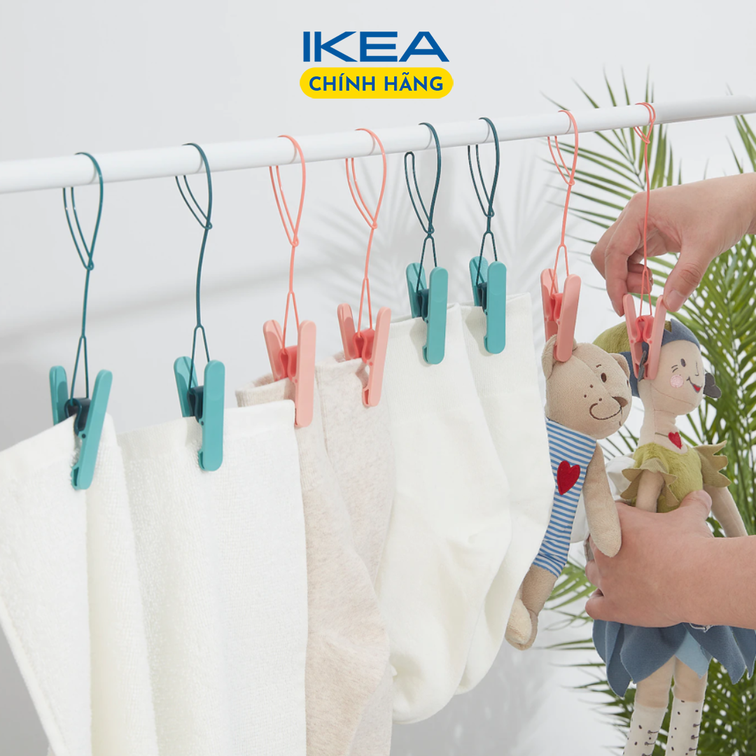 Bộ 8 kẹp quần áo ikea chính hãng – slibb