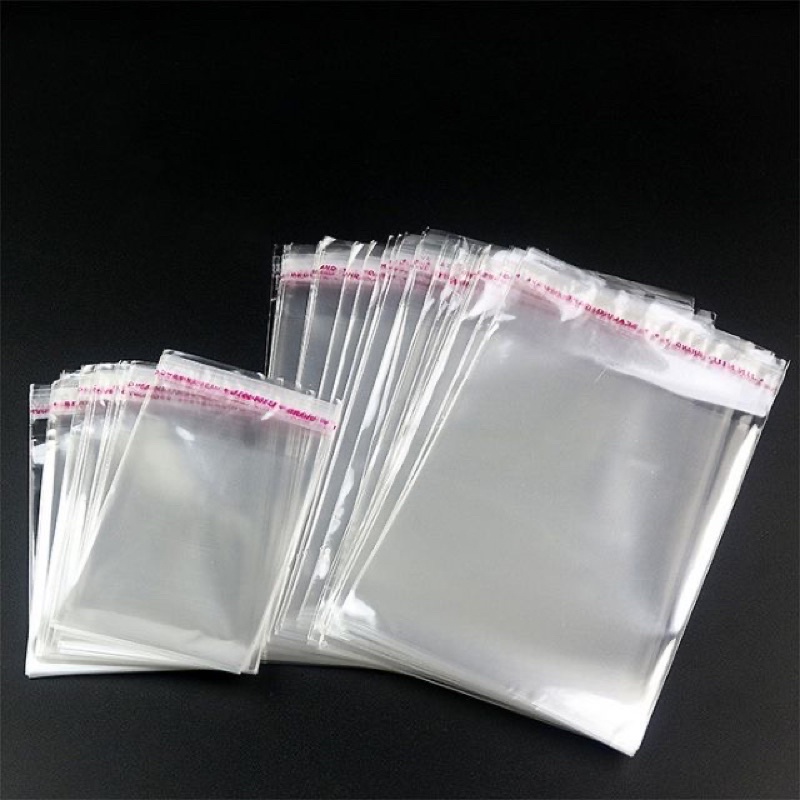 Set 100 túi bóng kiếng opp đóng hàng phụ kiện 6*8