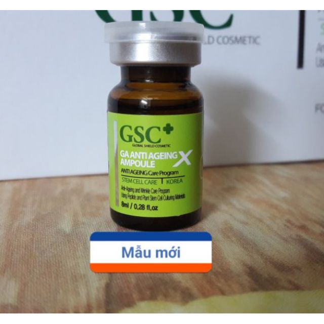 Tế bào gốc hỗ trợ trị sẹo gsc ga anti ageing ampoule - 01 ống x 8ml