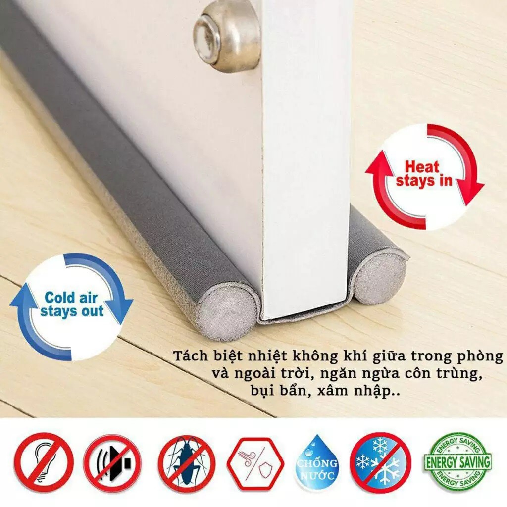 Thanh chắn cửa xốp chèn khe cửa chống va đập chống thoát hơi máy lạnh