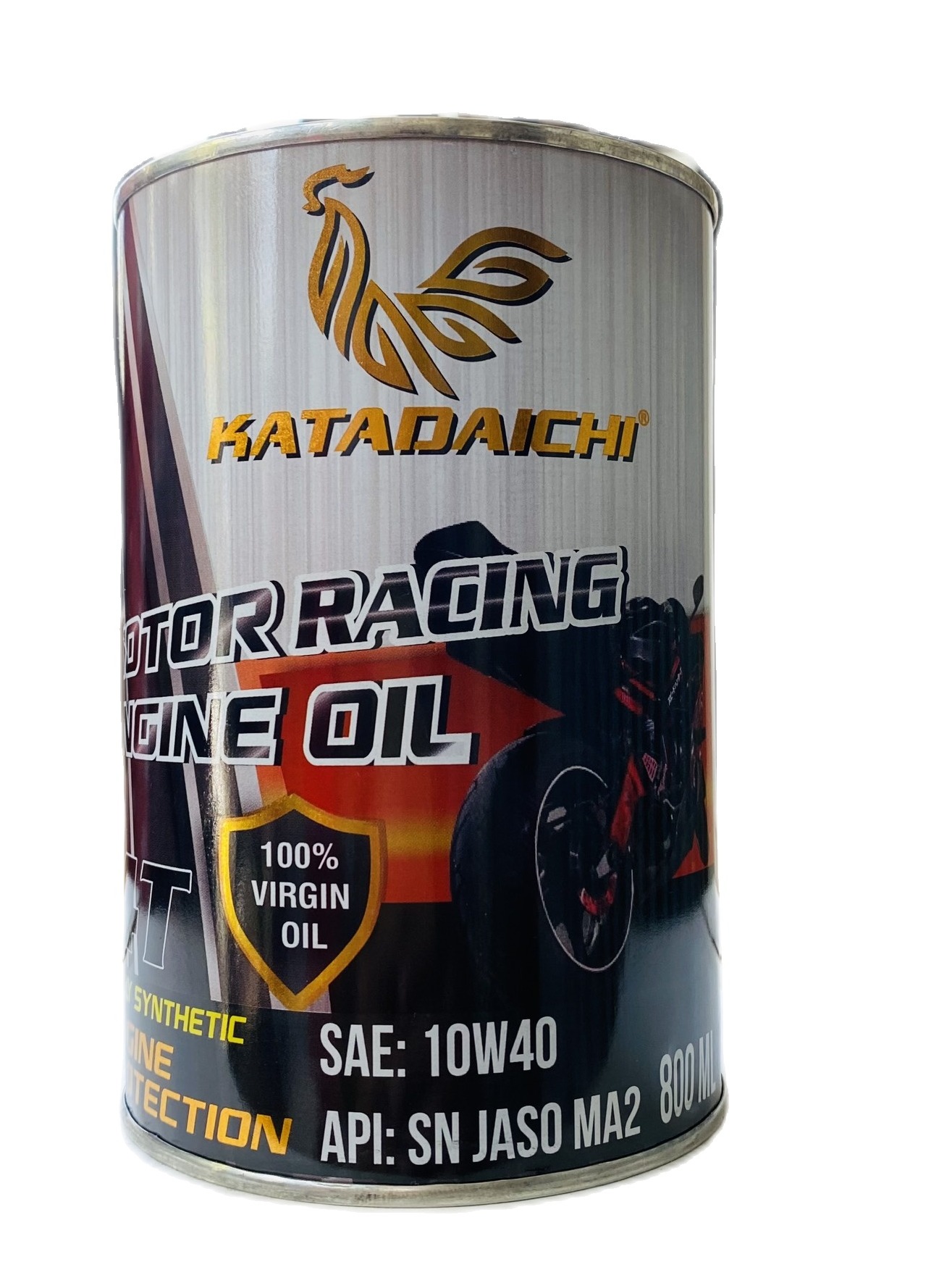 Nhớt tổng hợp Fully Synthetic KATADAICHI RACING OIL 10W40 800ml - dùng cho xe số, xe mô tô PKL, PKN, xe Exciter, Winner