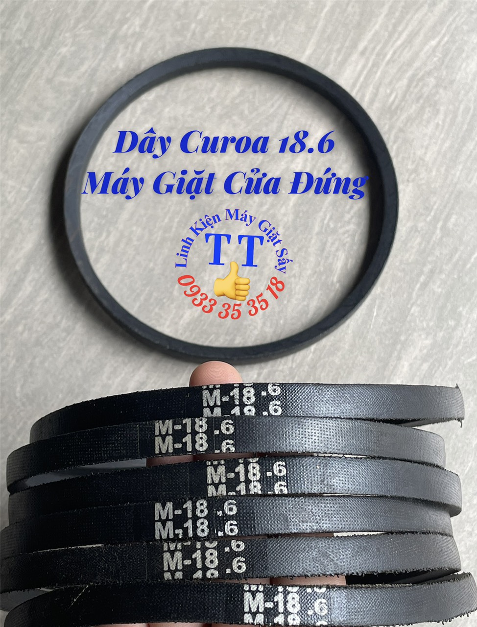 Dây Curoa 18.6 máy giặt cửa đứng