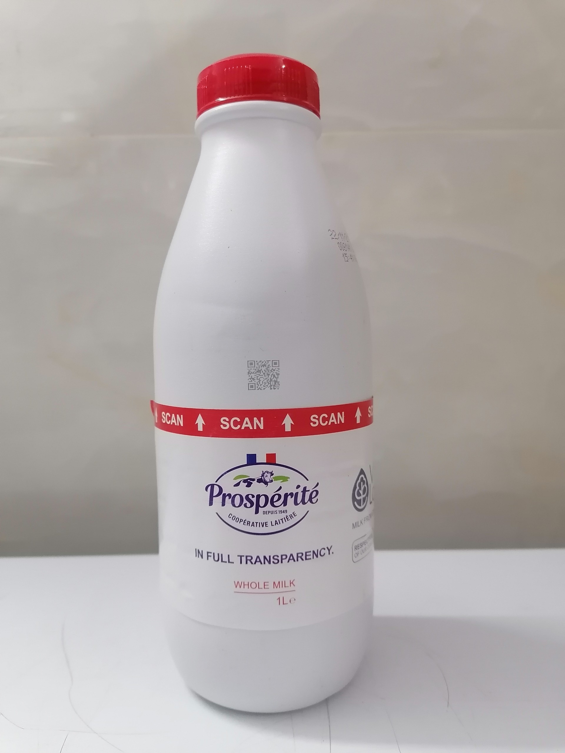 Sữa tươi PHÁP nguyên kem PROSPERITE 1 lít