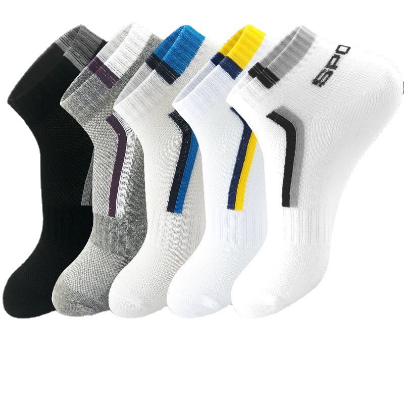 Combo 10 Đôi Tất Nam Sport Cổ Ngắn Vải Cotton Dày Dặn
