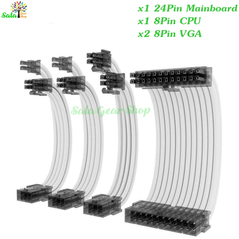 Bộ Dây Nguồn Nối Dài (24Pin Mainboard,x2 8Pin VGA, x1 8Pin CPU