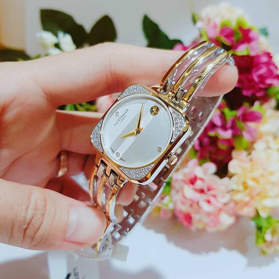 Đồng hồ nữ LOTUSMAN mặt vuông chính hãng