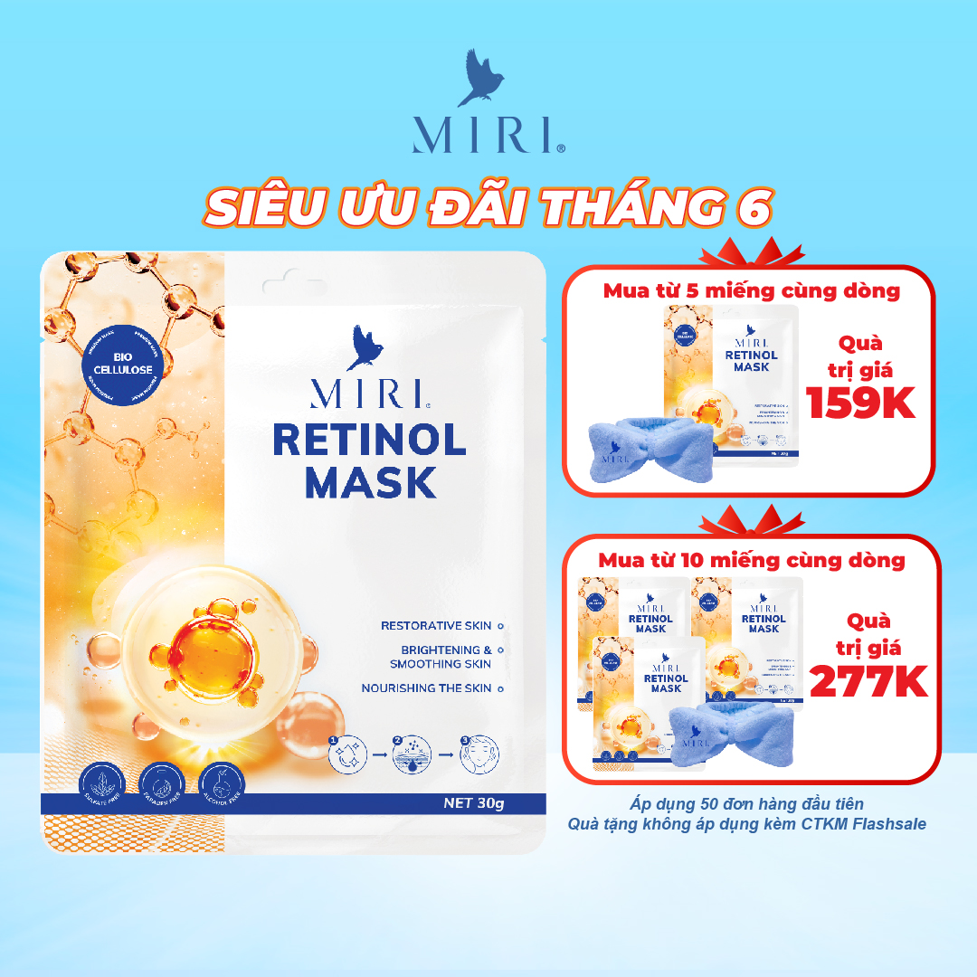 Mặt nạ chống lão hóa - retinol mask miri