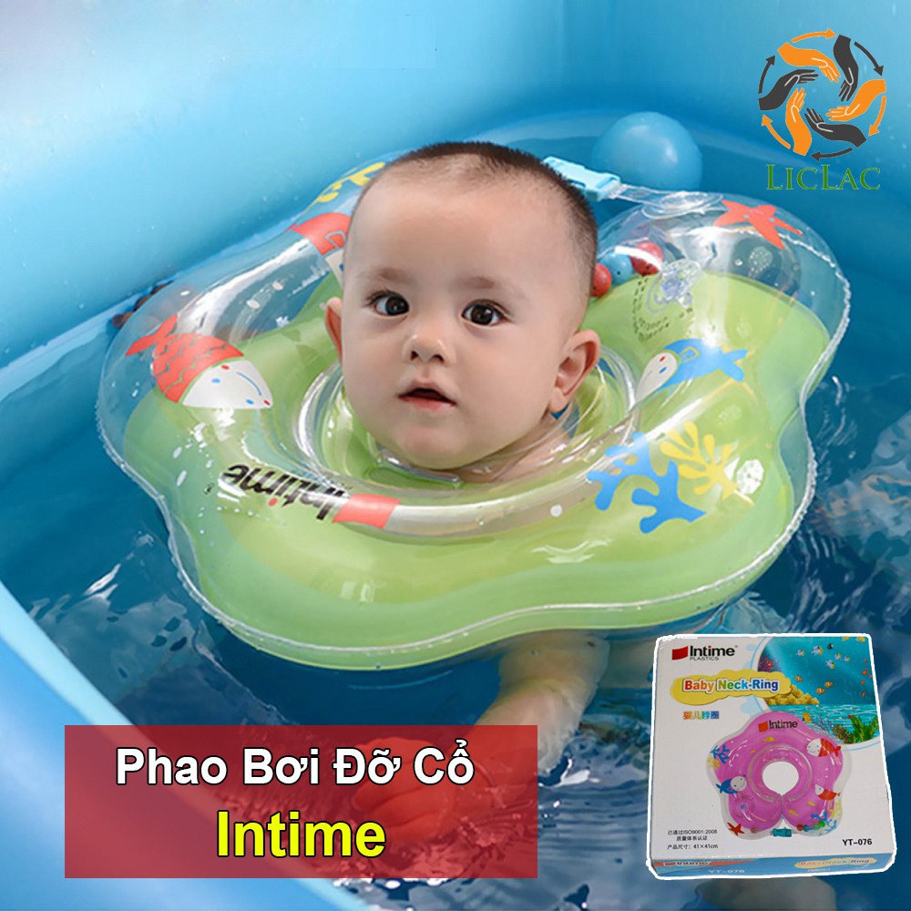 [HCM]Vòng Cổ Phao Bơi Cho Bé An Toàn Trẻ Sơ Sinh Float Vòng Tròn Phao Cứu Sinh Để Tắm Nước Bơm Hơi Hình Hồng Hạc